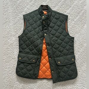 Barbour Lowerdale Quilted Vest - Size M - Mint Condition - Military Green